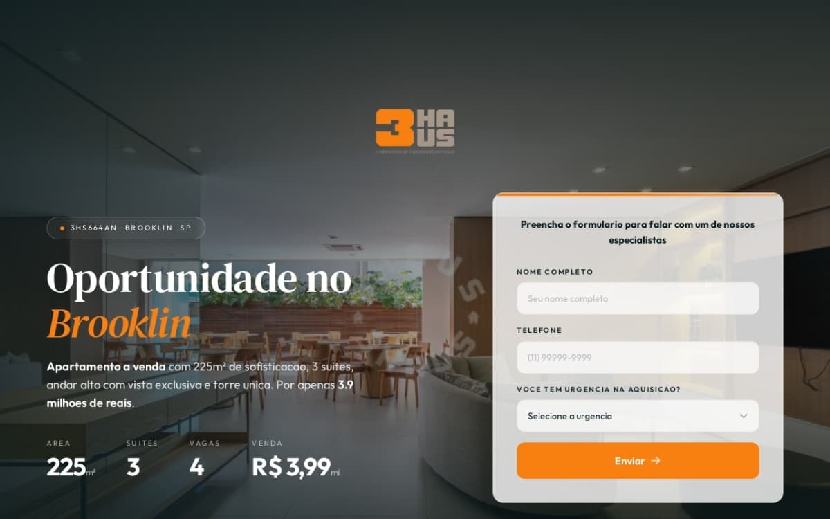 3Haus - Cadastro de Imóvel Preview