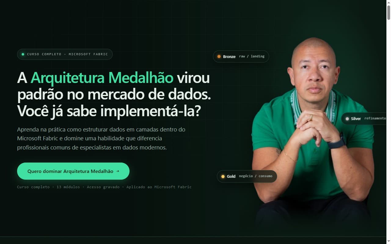 Arquitetura Medallion no Fabric preview